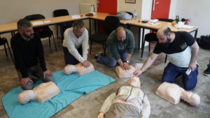 Stagiaires en formation